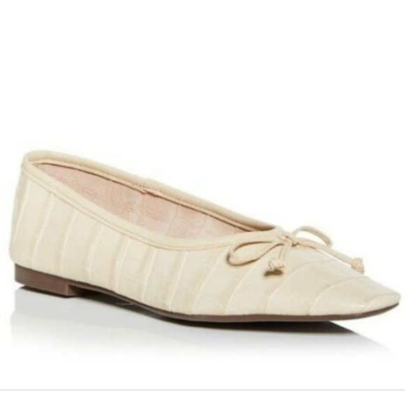 SCHUTZ Shoes - Schutz Arissa Ballet Flats Leather Slip on Almond Buff -8